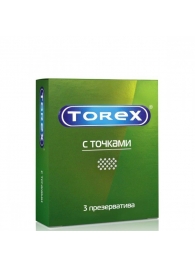 Текстурированные презервативы Torex  С точками  - 3 шт. - Torex - купить с доставкой в Сергиевом Посаде