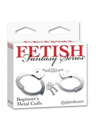 Металлические наручники Beginner s Metal Cuffs - Pipedream - купить с доставкой в Сергиевом Посаде