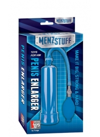 Синяя вакуумная помпа MENZSTUFF PENIS ENLARGER - Dream Toys - в Сергиевом Посаде купить с доставкой