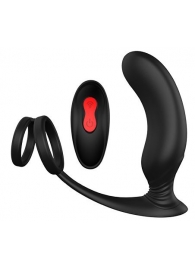 Черный массажер простаты REMOTE P-PLEASER - Dream Toys - в Сергиевом Посаде купить с доставкой