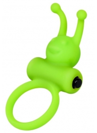 Зеленое эрекционное виброкольцо на пенис Cock Ring - A-toys - в Сергиевом Посаде купить с доставкой