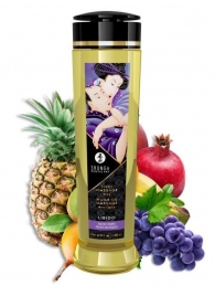 Массажное масло Libido Exotic Fruits с ароматом экзотических фруктов - 240 мл. - Shunga - купить с доставкой в Сергиевом Посаде