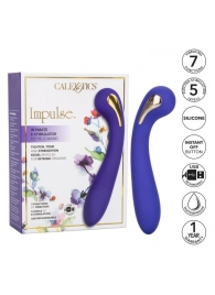 Фиолетовый вибромассажер с электростимуляцией Intimate Estim Petite G Wand - 19 см. - California Exotic Novelties - купить с доставкой в Сергиевом Посаде