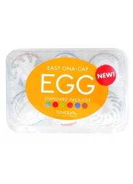 Набор из 6 мастурбаторов Tenga EGG Easy Beat с различным рельефом - Tenga - в Сергиевом Посаде купить с доставкой