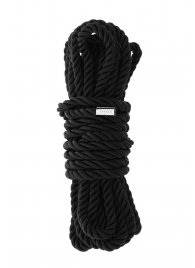 Черная веревка для шибари DELUXE BONDAGE ROPE - 5 м. - Dream Toys - купить с доставкой в Сергиевом Посаде