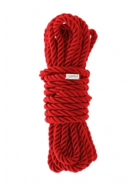 Красная веревка для шибари DELUXE BONDAGE ROPE - 5 м. - Dream Toys - купить с доставкой в Сергиевом Посаде