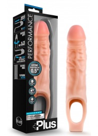 Телесный реалистичный фаллоудлинитель 9 Inch Silicone Cock Sheath Penis Extender - 22,86 см. - Blush Novelties - в Сергиевом Посаде купить с доставкой