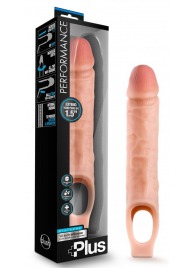 Телесный реалистичный фаллоудлинитель 10 Inch Silicone Cock Sheath Penis Extender - 25,4 см. - Blush Novelties - в Сергиевом Посаде купить с доставкой