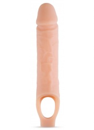 Телесный реалистичный фаллоудлинитель 10 Inch Silicone Cock Sheath Penis Extender - 25,4 см. - Blush Novelties - в Сергиевом Посаде купить с доставкой