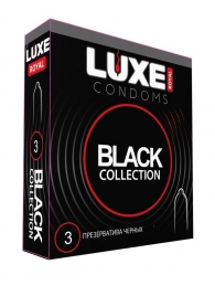 Черные презервативы LUXE Royal Black Collection - 3 шт. - Luxe - купить с доставкой в Сергиевом Посаде