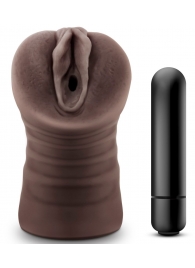 Коричневый мастурбатор-вагина Hot Chocolate Brianna - Blush Novelties - в Сергиевом Посаде купить с доставкой
