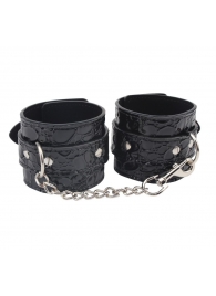 Черные наручники Be good Wrist Cuffs - Chisa - купить с доставкой в Сергиевом Посаде