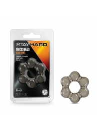 Дымчатое эрекционное кольцо Stay Hard Thick Bead Cock Ring - Blush Novelties - в Сергиевом Посаде купить с доставкой