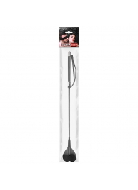 Черный стек с наконечником-сердечком - 54 см. - Notabu - купить с доставкой в Сергиевом Посаде