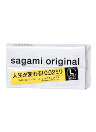 Презервативы Sagami Original 0.02 L-size увеличенного размера - 10 шт. - Sagami - купить с доставкой в Сергиевом Посаде