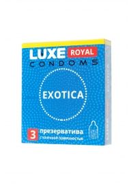 Текстурированные презервативы LUXE Royal Exotica - 3 шт. - Luxe - купить с доставкой в Сергиевом Посаде