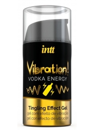 Жидкий интимный гель с эффектом вибрации Vibration! Vodka Energy - 15 мл. - INTT - купить с доставкой в Сергиевом Посаде