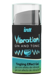 Жидкий интимный гель с эффектом вибрации Vibration! Gin   Tonic - 15 мл. - INTT - купить с доставкой в Сергиевом Посаде