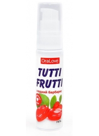 Гель-смазка Tutti-frutti со вкусом барбариса - 30 гр. - Биоритм - купить с доставкой в Сергиевом Посаде