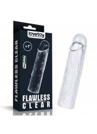 Прозрачная насадка-удлинитель Flawless Clear Penis Sleeve Add 1 - 15,5 см. - Lovetoy - в Сергиевом Посаде купить с доставкой