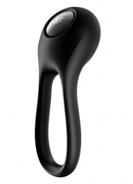 Черное эрекционное виброкольцо Majestic Duo - Satisfyer - в Сергиевом Посаде купить с доставкой