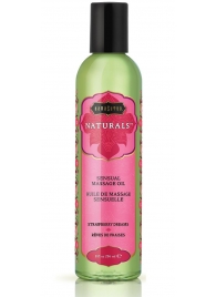Массажное масло Naturals Strawberry Dreams с ароматом клубники - 236 мл. - Kama Sutra - купить с доставкой в Сергиевом Посаде