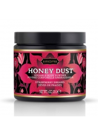 Пудра для тела Honey Dust Body Powder с ароматом клубники - 170 гр. - Kama Sutra - купить с доставкой в Сергиевом Посаде