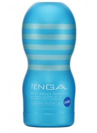 Мастурбатор с охлаждающей смазкой TENGA Original Vacuum Cup Cool - Tenga - в Сергиевом Посаде купить с доставкой