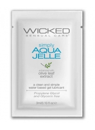 Гель-лубрикант Simply Aqua Jelle - 3 мл. - Wicked - купить с доставкой в Сергиевом Посаде