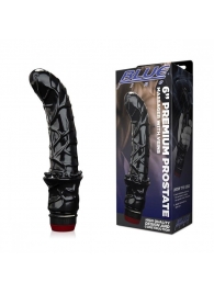 Черный вибромассажер простаты 6  Premium Prostate Massager - BlueLine - в Сергиевом Посаде купить с доставкой