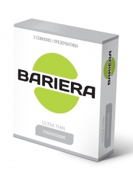 Ультратонкие презервативы Bariera Ultra Thin - 3 шт. - Bariera - купить с доставкой в Сергиевом Посаде