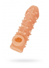 Телесная закрытая насадка с пупырышками Cock Sleeve Size S - 13,8 см. - KOKOS - в Сергиевом Посаде купить с доставкой