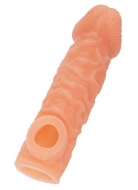 Телесная закрытая насадка с шершавой головкой Cock Sleeve Size S - 13,8 см. - KOKOS - в Сергиевом Посаде купить с доставкой