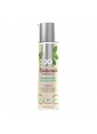 Массажное масло с ароматом перечной мяты и эвкалипта JO Naturals Peppermint   Eucalyptus - 120 мл. - System JO - купить с доставкой в Сергиевом Посаде