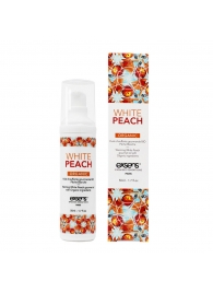 Разогревающее массажное масло Gourmet White Peach Organic с органическими ингредиентами - 50 мл. - Exsens - купить с доставкой в Сергиевом Посаде
