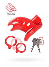 Красный мужской пояс верности из пластика - ToyFa - купить с доставкой в Сергиевом Посаде