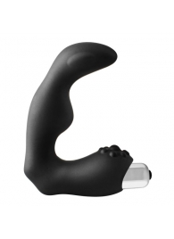 Черный вибромассажер простаты FantASStic Vibrating Prostate Massager - 11,3 см. - Dream Toys - в Сергиевом Посаде купить с доставкой