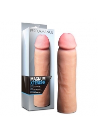 Телесная фаллическая насадка на пенис Magnum Xtender - 23 см. - Blush Novelties - в Сергиевом Посаде купить с доставкой