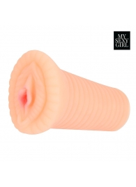 Реалистичный мастурбатор-вагина телесного цвета с вибрацией - Bior toys - в Сергиевом Посаде купить с доставкой