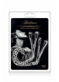 Регулируемые зажимы для сосков Sweet Caress Nipple Chain - Sweet Caress - купить с доставкой в Сергиевом Посаде