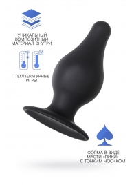 Черная анальная втулка Spade L - 11 см. - Erotist Adult Toys