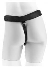 Страпон с телесной насадкой 7  Uncut with Strap on Harness - 18 см. - Pipedream - купить с доставкой в Сергиевом Посаде