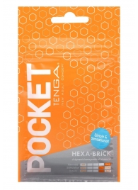 Карманный мастурбатор HEXA-BRICK - Tenga - в Сергиевом Посаде купить с доставкой