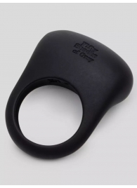 Черное эрекционное виброкольцо Sensation Rechargeable Vibrating Love Ring - Fifty Shades of Grey - в Сергиевом Посаде купить с доставкой