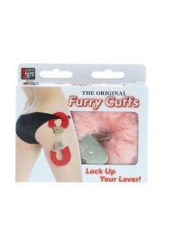 Металлические наручники с розовой меховой опушкой METAL HANDCUFF WITH PLUSH PINK - Dream Toys - купить с доставкой в Сергиевом Посаде