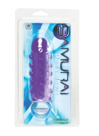 Закрытая фиолетовая насадка с пупырышками SAMURAI PENIS SLEEVE PURPLE - 14,5 см. - NMC - в Сергиевом Посаде купить с доставкой