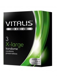 Презервативы увеличенного размера VITALIS PREMIUM x-large - 3 шт. - Vitalis - купить с доставкой в Сергиевом Посаде