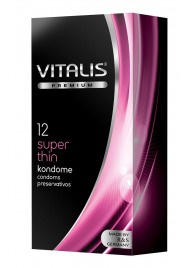 Ультратонкие презервативы VITALIS PREMIUM super thin - 12 шт. - Vitalis - купить с доставкой в Сергиевом Посаде