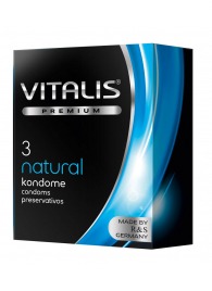Классические презервативы VITALIS PREMIUM natural - 3 шт. - Vitalis - купить с доставкой в Сергиевом Посаде