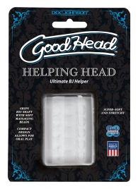 Прозрачный мастурбатор HELPING HEAD - Doc Johnson - в Сергиевом Посаде купить с доставкой